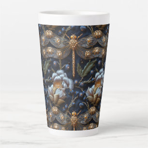 Think Inn Dragonfly Faux Broderie Latte Mug