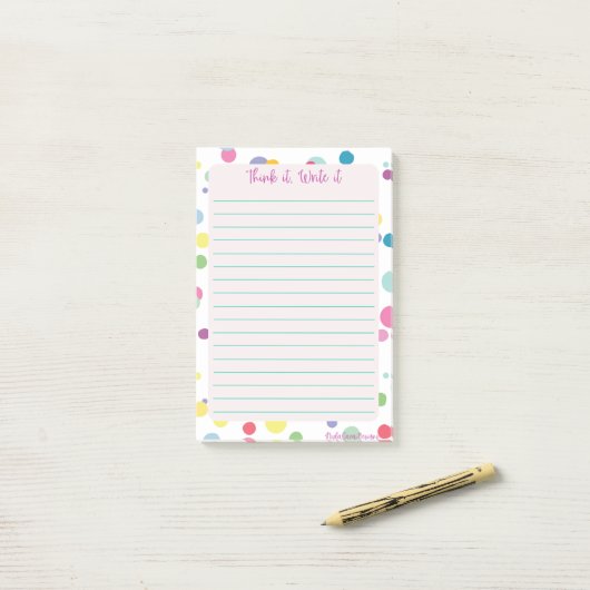 Think it, Write it Notepad Post-it® Notes (Op bureau)
