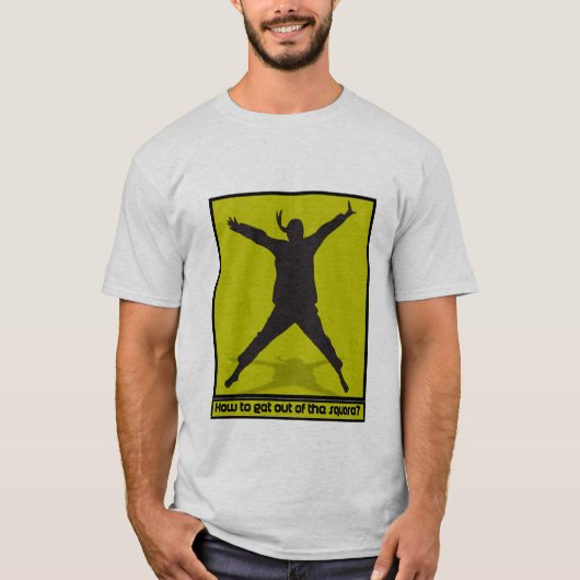 Think out of square t-shirt (Voorkant)