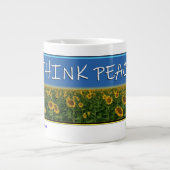 Think Peace Mug Extra Grote Beker (Voorkant)