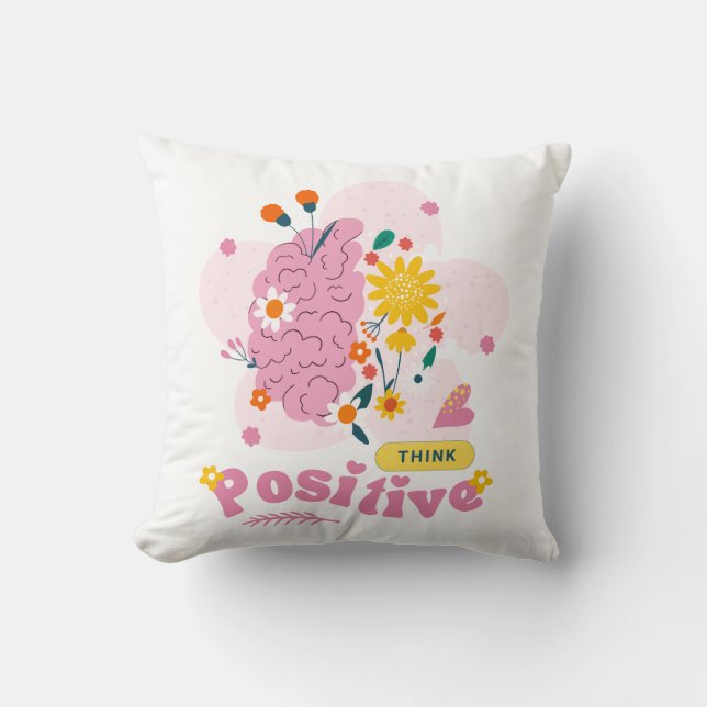 Think Positive Pillow Kussen (Voorkant)