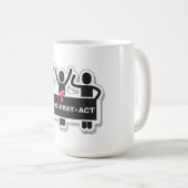 Think+Pray+Act Coffee Mug (Devant droit)