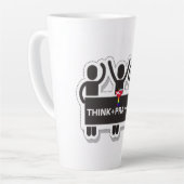 Think+Pray+Act Latte Mug (Angle gauche)
