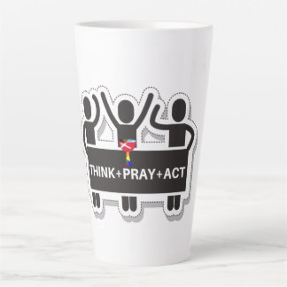Think+Pray+Act Latte Mug Mok