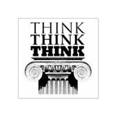 Think Think Think PopSocket telefoon grip Rubberstempel (Afrduk)