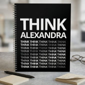 Think Typography Mindset Journal Black White