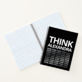 Think Typography Mindset Journal Black White Notitieboek (Binnen)