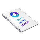 Think. Write. Repeat. Notebook Notitieboek (Rechterzijde)