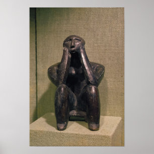 Thinker van Cernovoda, Hamangia Culture Poster