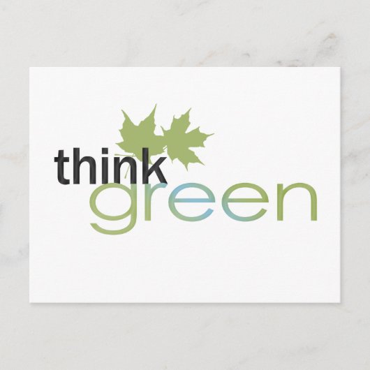 ThinkGreen Briefkaart (Voorkant)