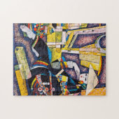 Thinking Hao Ping oriental vibrant women schilder Legpuzzel (Horizontaal)