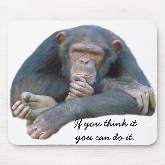 Thinking_Mousepad Muismat (Voorkant)