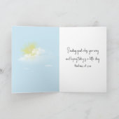 Thinking of You Butterfly Delivering Mail Kaart (Binnen)