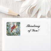 THINKING OF YOU-CARDINALS- RETURN ADDRESS LABELS (Insitu)