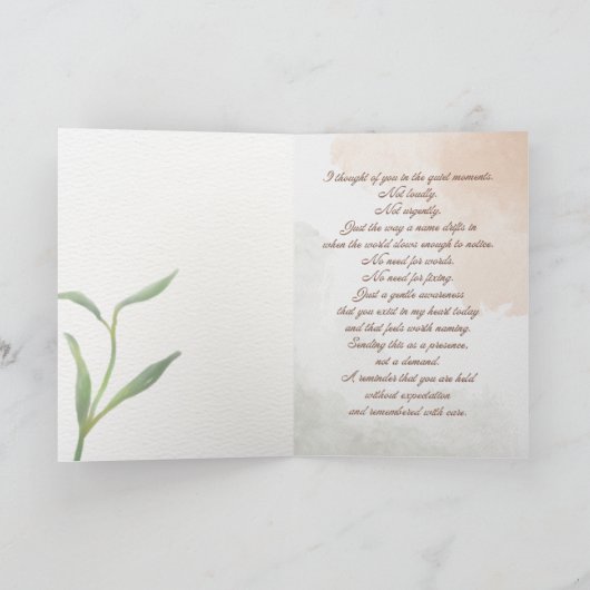 Thinking of You Kaart (Binnen)