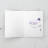 Thinking of You lilac bouquet Kaart (Binnen)