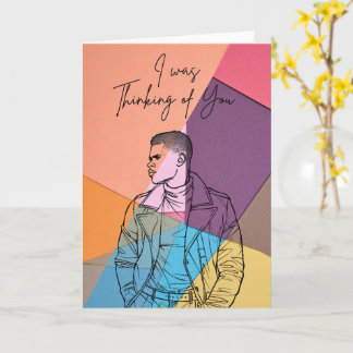 Thinking of You – Modern Artistic Greeting Card Kaart