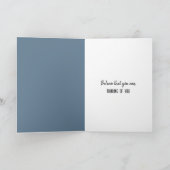 Thinking of You Orange Maple Leaf On Snow  Kaart (Binnen)