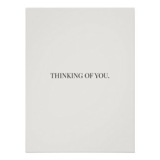 Thinking of You Poster – Gentle Support Quote  Perfect Poster