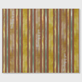 Thinking of you Watercolor stripes Cadeaupapier (Vlak)
