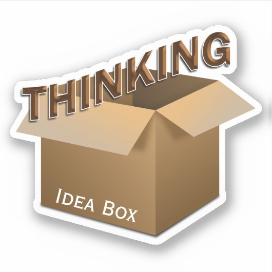 Thinking Outside the Box Sticker (Voorkant)