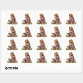 Thinking Rapunzel Vierkante Sticker (Vel)