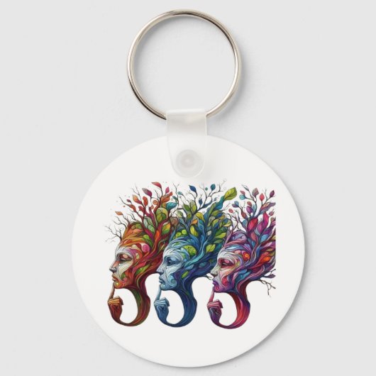 Thinking Trees Sleutelhanger (Voorkant)