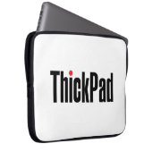 Thinkpad Computer Thickpad Logo Laptop Sleeve (Voorkant Rechts)