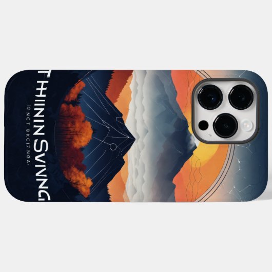 Thinksgiving Logo - Smoky Mountains Ontwerp Case-Mate iPhone Case (Achterkant (horizontaal))