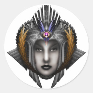 Thinosia Queen of Armageddon ISO Ronde Sticker