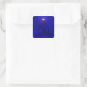 Third Eye Chakra Ajna Vierkante Sticker (Tas)