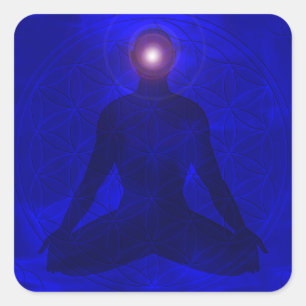 Third Eye Chakra Ajna Vierkante Sticker