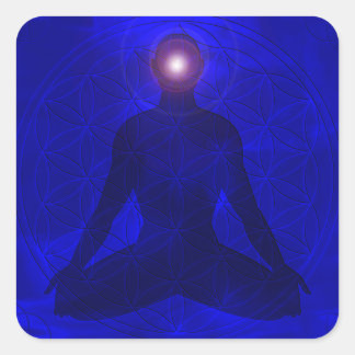 Third Eye Chakra Ajna Vierkante Sticker