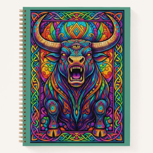 Third-Eye Charging Taurus Mythical Zen tangle  Notitieboek (Voorkant)