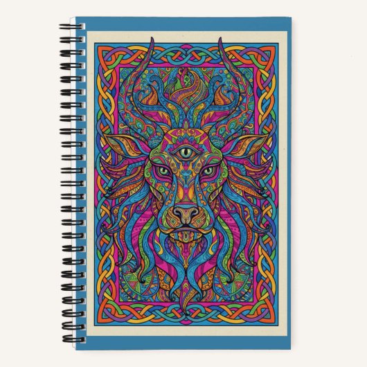 Third-Eye Lion King Celestial Zen tangle Journal (Recto)