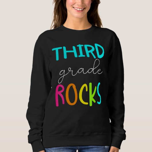 Third Grade Rocks Team 3rd Grade Teacher 2 Trui (Voorkant)