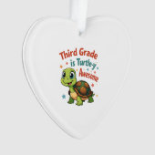 Third grade Turtle-y Awesome 3rd Grade Back to Sch Ornament (voorkant)