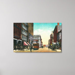 Third Street in Portland, Oregon Canvas Afdruk