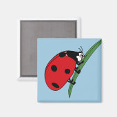Thirsty Ladybug Magneet (Voorkant / Achterkant)