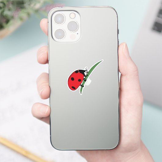 Thirsty Ladybug Sticker (Telefoon)