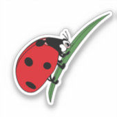 Thirsty Ladybug Sticker (Voorkant)