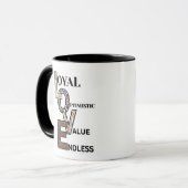 This beautiful mug shows how great love is. (Devant gauche)