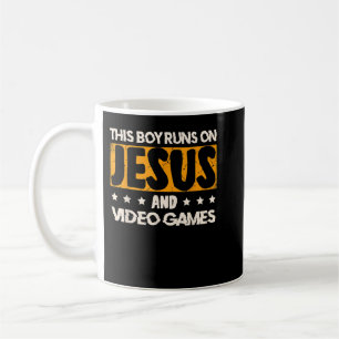 This Boy Runs On Jesus And Video Games for a Gamer Koffiemok