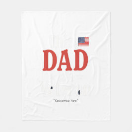 This Dad is a Veteran Blanket – Heartfelt Gift Fleece Deken