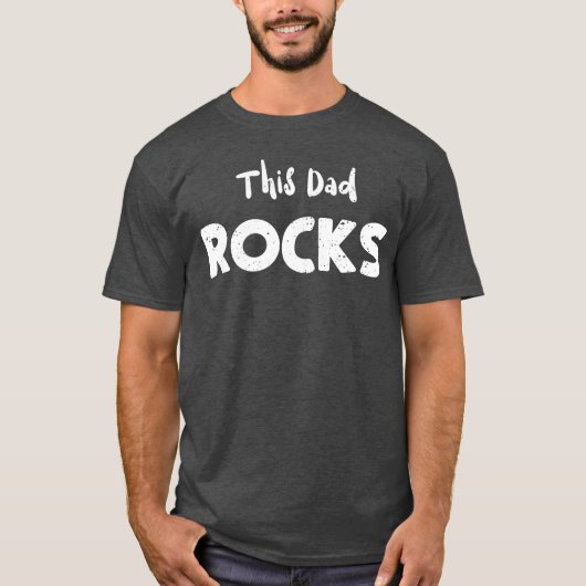 This Dad Rocks Guitar T-shirt (Voorkant)