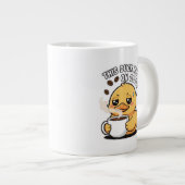This Duck Runs on Coffee Cute Duck Coffee Mug (Devant droit)
