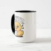 This Duck Runs on Coffee Cute Duck Coffee Mug (Devant gauche)