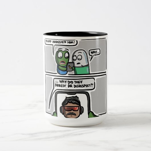 This funny comic-style meme design Mug (Centre)