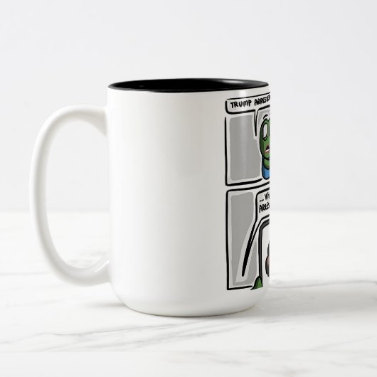 This funny comic-style meme design Mug (Gauche)