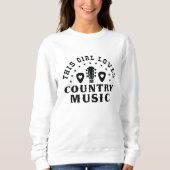 This Girl Loves Country Music Trui (Voorkant)